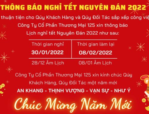 Thông báo nghỉ tết nguyên đán 2022